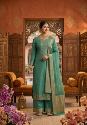 Chanderi Palazzo Suit