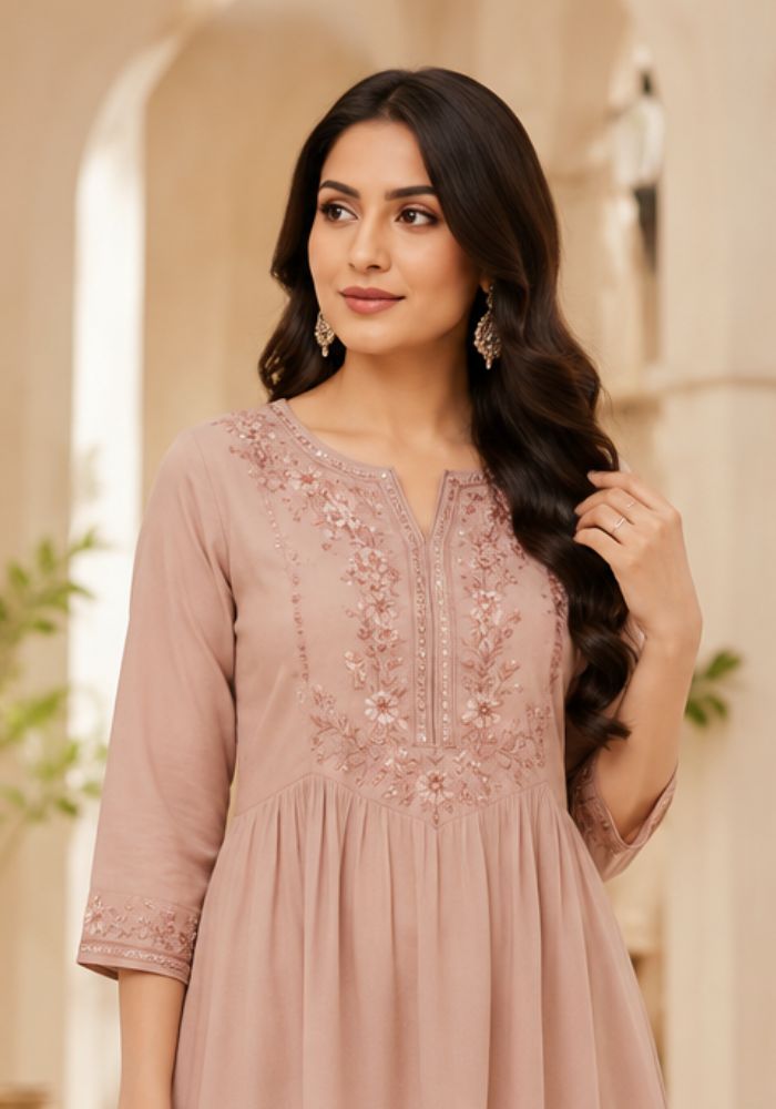 Elegant Floral Fusion Top - Image 3