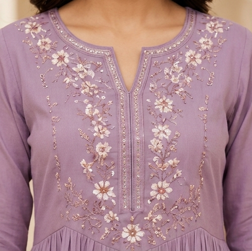 Elegant Floral Fusion Top - Image 5
